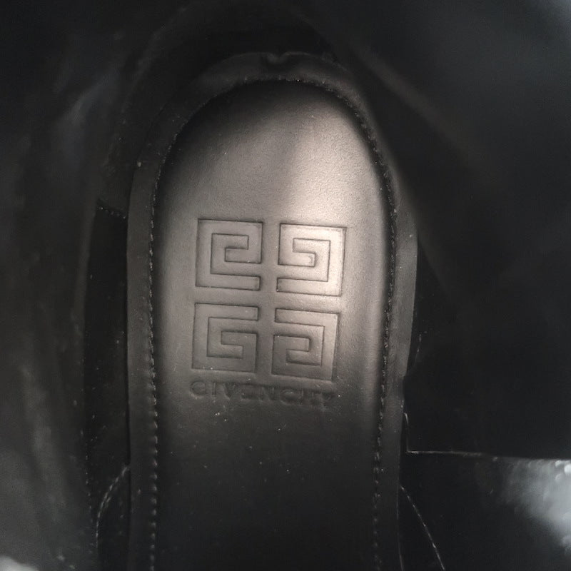 Givenchy Terra 4G Lace-Up Combat Boots Black Quilted Leather Size 37