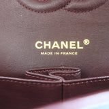 Chanel Medium Double Flap Bag Black Quilted Caviar Leather Chain Strap Crossbody