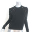 Veronica Beard Pearson Button-Embellished Sweater Black Wool Size Extra Small