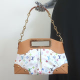 Louis Vuitton x Murakami Judy MM Bag White & Multicolor Monogram Canvas