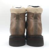 Brunello Cucinelli Monili-Detail Lace-Up Hiking Boots Brown Leather Size 38