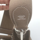 Hermes Evelyne III 33 GM Hobo Bag Etoupe Clemence Leather Crossbody