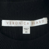 Veronica Beard Pearson Button-Embellished Sweater Black Wool Size Extra Small