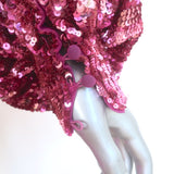 Attico Allover Sequin Mini Wrap Dress Pink Size 42
