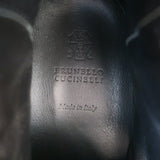 Brunello Cucinelli Monili-Detail Lace-Up Hiking Boots Brown Leather Size 38