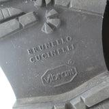 Brunello Cucinelli Monili-Detail Lace-Up Hiking Boots Brown Leather Size 38