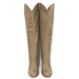 Rachel Comey Tall Willow Boots Taupe Patent Leather Size 8.5