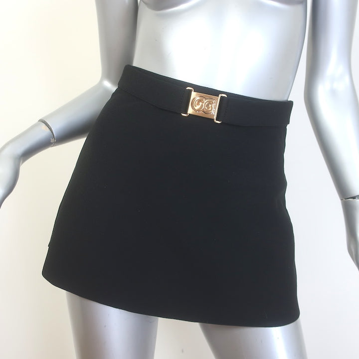 Cult Gaia Chris Top &amp; Amoret Skort Set Black Stretch Knit Size Extra Small NEW