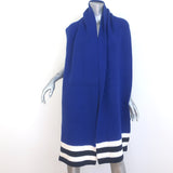 Tory Burch Tory Sport Striped Scarf Blue Chunky Ribbed Knit