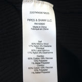 Veronica Beard Leila Plaid-Sleeve Sweater Navy Wool-Blend Size Small