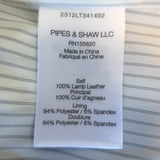 Veronica Beard Miller Leather Double Breasted Dickey Jacket Navy Size 8 NEW