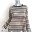 Lisa Todd Striped Open Knit Sweater Multicolor Cotton-Blend Size Extra Small