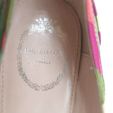 Emilio Pucci Printed-Trim Pumps Colorblock Patent Leather Size 37