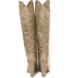 Rachel Comey Tall Willow Boots Taupe Patent Leather Size 8.5