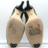Emilio Pucci Printed-Trim Pumps Colorblock Patent Leather Size 37