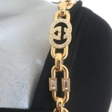 Gucci Mini 1947 Bamboo Handle Crystal GG Chain Strap Bag Black Patent NEW