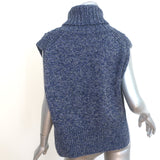 Veronica Beard Collina Turtleneck Sweater Vest Navy Size Extra Small/Small