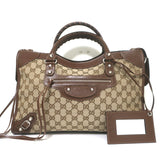 Gucci x Balenciaga The Hacker Project Neo Classic City Bag GG Canvas & Leather