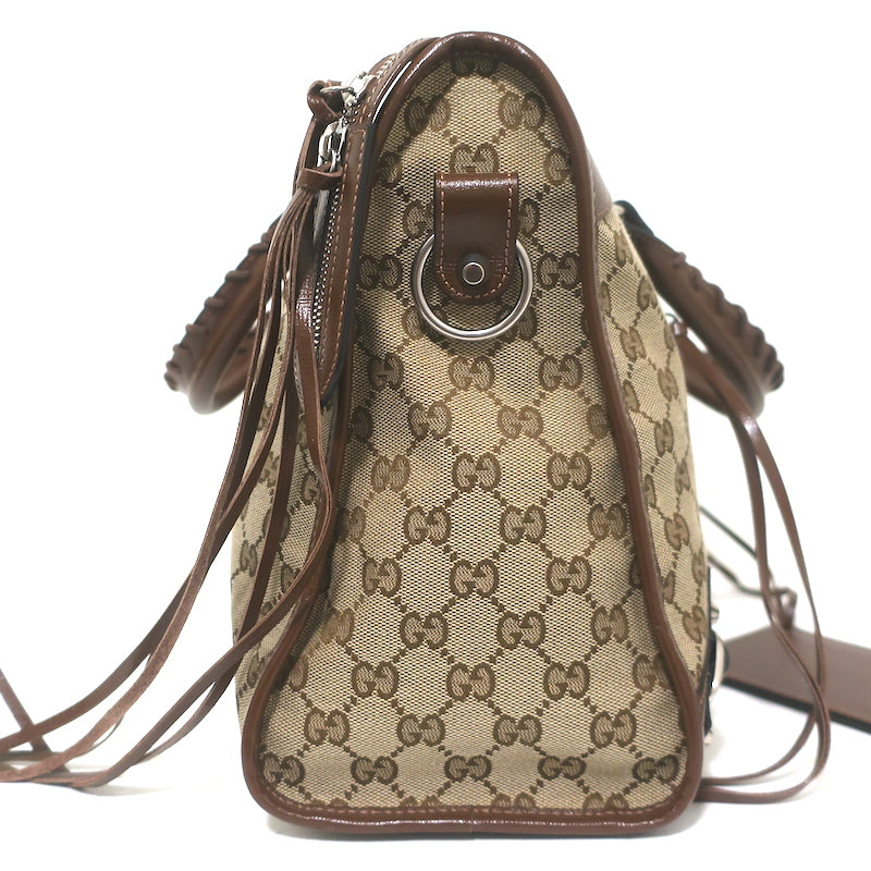 Gucci x Balenciaga The Hacker Project Neo Classic City Bag GG Canvas &amp; Leather