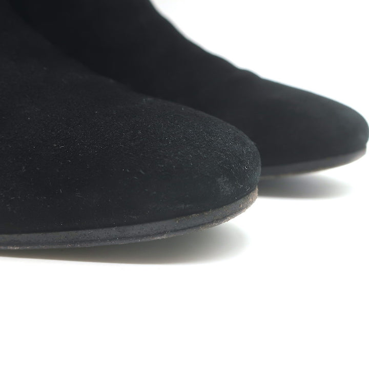 Saint Laurent Blake Jodhpur Ankle Boots Black Suede Size 38