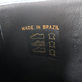 Doen Anouk Ankle Boots Black Suede Size 37.5 Kitten Heel Booties NEW