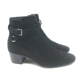 Saint Laurent Blake Jodhpur Ankle Boots Black Suede Size 38