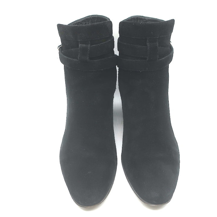 Saint Laurent Blake Jodhpur Ankle Boots Black Suede Size 38