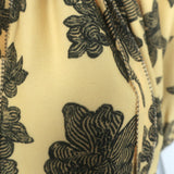 Ulla Johnson Marcelena Tie-Neck Top Yellow Floral Print Crepe Size 8