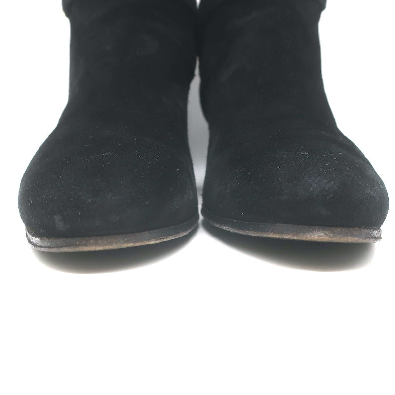 Saint Laurent Blake Jodhpur Ankle Boots Black Suede Size 38