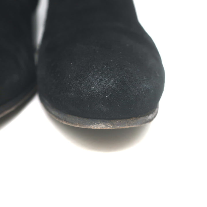 Saint Laurent Blake Jodhpur Ankle Boots Black Suede Size 38