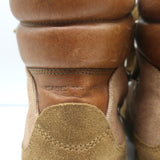 Isabel Marant Brendty Lace-Up Hiking Boots Brown Canvas & Leather Size 38