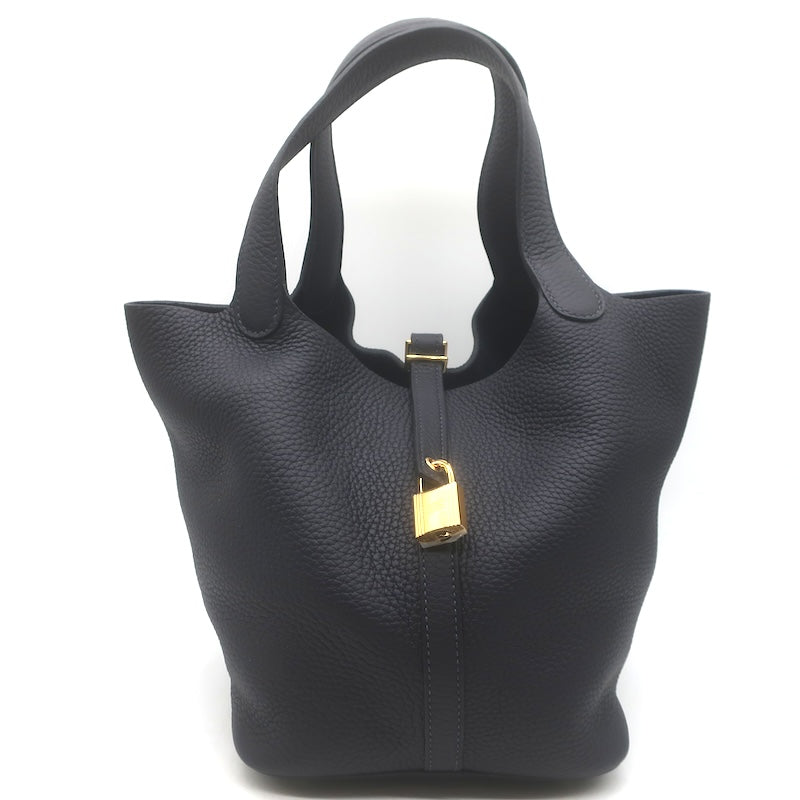 Hermes 2024 Picotin Lock 22 Bag Caban Clemence Leather Gold Hardware NEW
