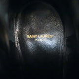 Saint Laurent Blake Jodhpur Ankle Boots Black Suede Size 38
