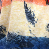 Minnie Rose Hoodie & Short Set Multi Palm Tree Print Cotton-Cashmere Size Small