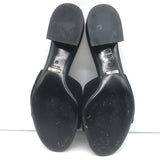 Gucci Maxime Crystal Horsebit Slide Sandals Black Suede Size 38