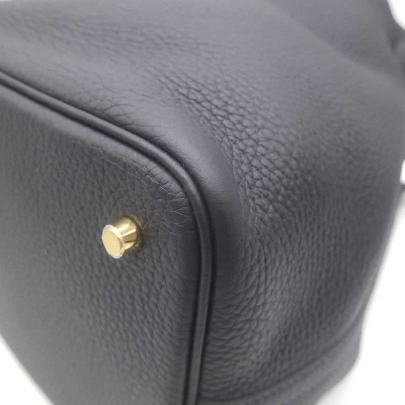 Hermes 2024 Picotin Lock 22 Bag Caban Clemence Leather Gold Hardware NEW