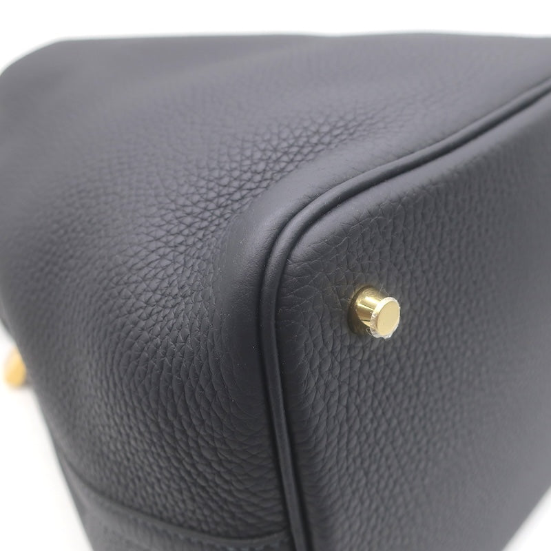 Hermes 2024 Picotin Lock 22 Bag Caban Clemence Leather Gold Hardware NEW