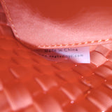 Naghedi St. Barths Small Tote Ipanema Orange Woven Neoprene Crossbody NEW