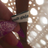 Cult Gaia Roksana Tote Natural Straw & Brown Leather Oversize Shoulder Bag