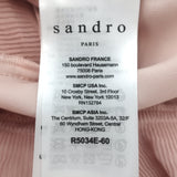 Sandro Girly Ruffle-Trimmed Mini Dress Rose Pink Size 2 NEW