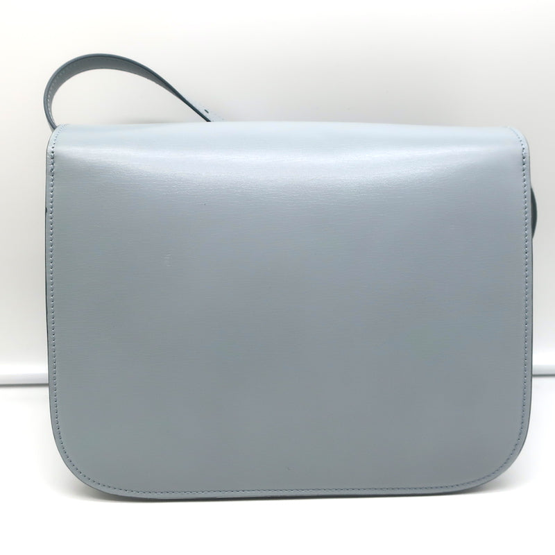 Celine Classic Medium Box Bag Sky Blue Leather Crossbody NEW – Celebrity  Owned
