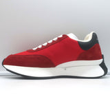 Alexander McQueen Sprint Runner Platform Sneakers Red Suede Size 40 NEW