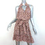 Zimmermann Super Eight Leopard Print Belted Mini Dress Beige Silk Size 2