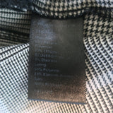 ME+EM Side-Stripe Houndstooth Drawstring Pants Gray/Light Blue Size US 6