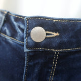 L'Agence Ruth High Rise Straight Leg Jeans Dark Indigo Stretch Denim Size 28