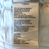 L'Agence Ruth High Rise Straight Leg Jeans Dark Indigo Stretch Denim Size 28