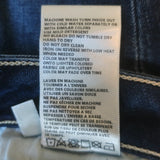 L'Agence Ruth High Rise Straight Leg Jeans Dark Indigo Stretch Denim Size 28