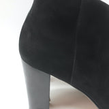Manolo Blahnik Brusta High Heel Booties Black Suede Size 38.5