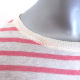 Christian Dior Dioriviera Striped Linen Sleeveless Top White/Pink Size Medium