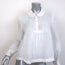 Isabel Marant Etoile Daloa Collared Blouse Cream Linen Size 38 Long Sleeve Top